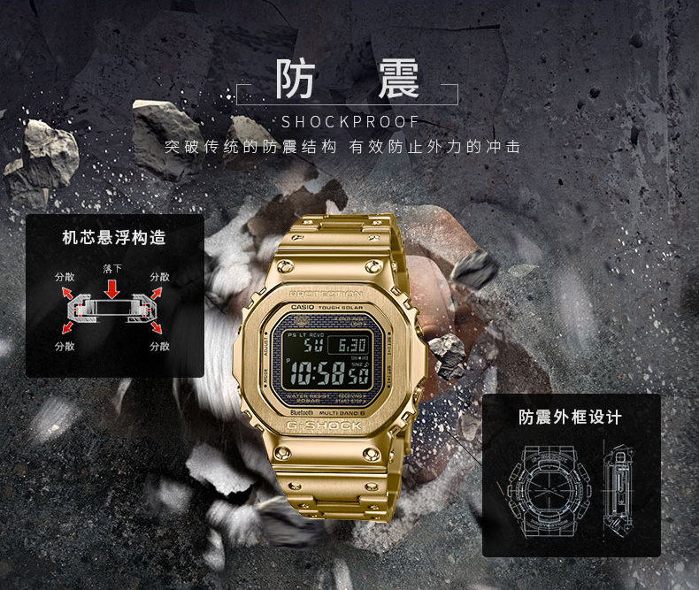 GMW-B5000GD-9PRT卡西欧手表-手表G-SHOCK-卡西欧官方商城