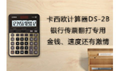 卡西欧官方商城 卡西欧计算器DS-2B：银行传票翻打专用，金钱、速度还有激情