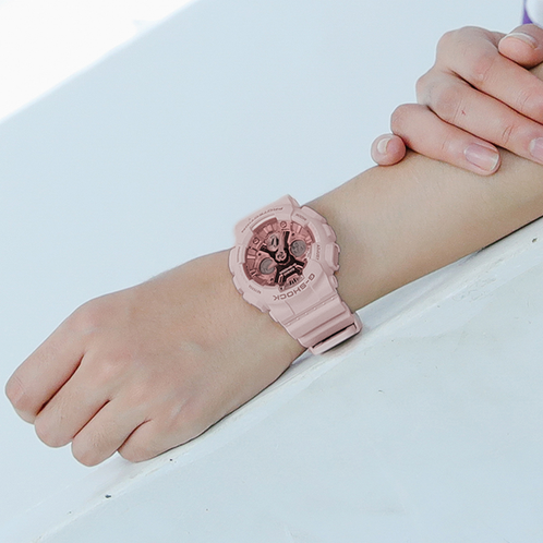 卡西欧手表 G-SHOCK  G-SHOCK 女性系列 小型化表盘运动防震防水手表GMA-S120MF
