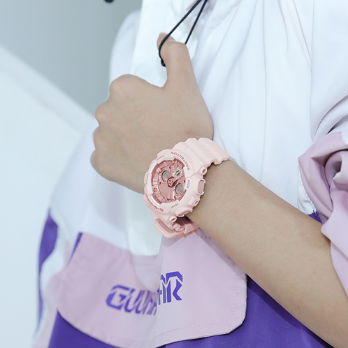 卡西欧手表 G-SHOCK  G-SHOCK 女性系列 小型化表盘运动防震防水手表GMA-S120MF