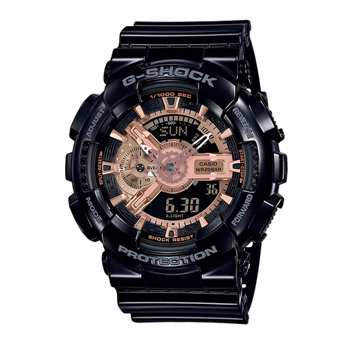卡西欧手表 G-SHOCK  玫瑰金配色经典系列设计 防水防震运动男表GA-110MMC/700MMC