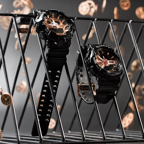 卡西欧手表 G-SHOCK  玫瑰金配色经典系列设计 防水防震运动男表GA-110MMC/700MMC