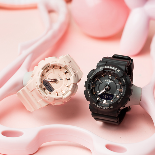 卡西欧手表 G-SHOCK  G-SHOCK 女性系列 时尚 防水防震运动女表GMA-S130PA
