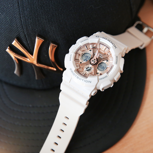 卡西欧手表 G-SHOCK  G-SHOCK 女性系列 小型化表盘运动防震防水手表GMA-S120MF