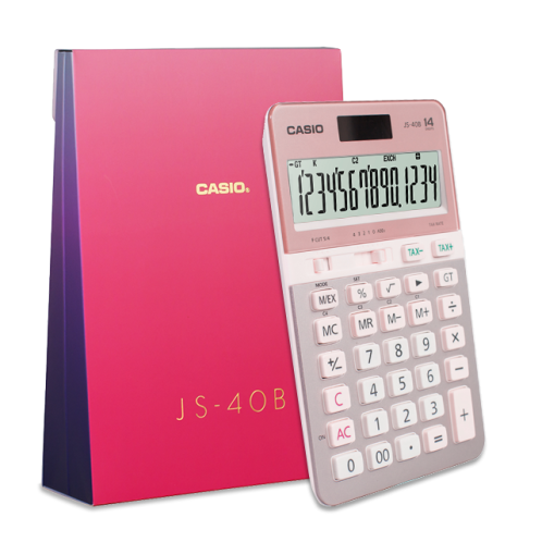 卡西欧计算器 日常商务  电子计算器  时尚办公 14位JS-40B