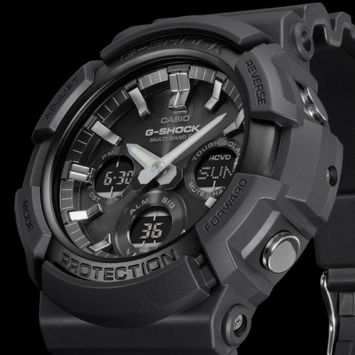 卡西欧手表 G-SHOCK  SOLAR WAVECEPTOR系列 电波太阳能防水运动男表GAW-100