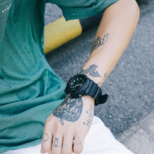 卡西欧手表 G-SHOCK  SOLAR WAVECEPTOR系列 电波太阳能防水运动男表GAW-100