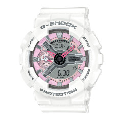 卡西欧手表 G-SHOCK G-SHOCK 女性系列 中性粉色系防水运动手表GMA-S110MP