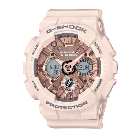 卡西欧手表 G-SHOCK G-SHOCK 女性系列 小型化表盘运动防震防水手表GMA-S120MF