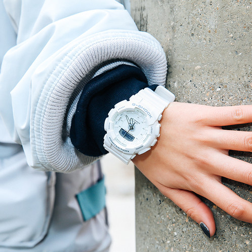 卡西欧手表 G-SHOCK  G-SHOCK 女性系列 计步器功能防水运动手表GMA-S130