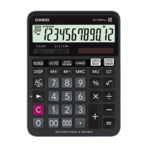 卡西欧计算器 日常商务 中高级会计师用百步回查计算器DJ-120DPlus
