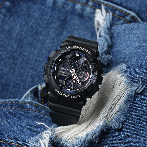 卡西欧手表 G-SHOCK  G-SHOCK 女性系列 时尚个性 防水防震防磁运动男/女表GMA-S140