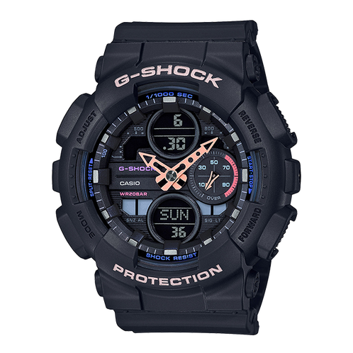 卡西欧手表 G-SHOCK  G-SHOCK 女性系列 时尚个性 防水防震防磁运动男/女表GMA-S140