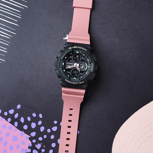 卡西欧手表 G-SHOCK  G-SHOCK 女性系列 时尚个性 防水防震防磁运动男/女表GMA-S140