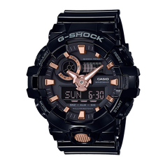 卡西欧手表 G-SHOCK 经典黑金配色 大表盘防水防震运动男表GA-710GBX