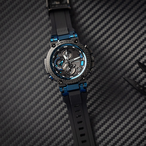 卡西欧手表 G-SHOCK  MTG系列 人造蓝宝石玻璃镜面  防水防震六局电波太阳能蓝牙运动男表MTG-B1000XB