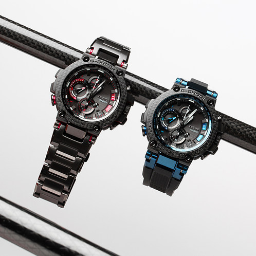 卡西欧手表 G-SHOCK  MTG系列 人造蓝宝石玻璃镜面  防水防震六局电波太阳能蓝牙运动男表MTG-B1000XB