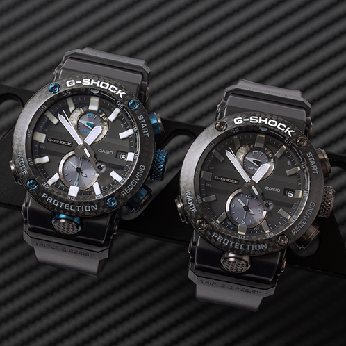 卡西欧手表 G-SHOCK  表壳与背盖的一体化构成设计  人造蓝宝石玻璃镜面  防水防震防锈六局电波太阳能蓝牙运动男表GWR-B1000