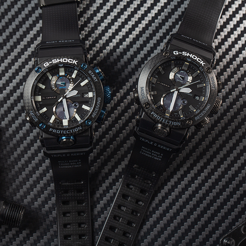 卡西欧手表 G-SHOCK  表壳与背盖的一体化构成设计  人造蓝宝石玻璃镜面  防水防震防锈六局电波太阳能蓝牙运动男表GWR-B1000