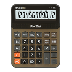 卡西欧计算器 语音机系列 语音机计算器 真人发音 蟠龙金GY-120