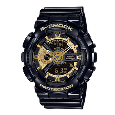 卡西欧手表 G-SHOCK 时尚潮流 双显黑金系列 运动手表GA-110GBX-1APR