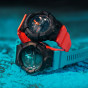 卡西欧手表 G-SHOCK  中性设计风格 霓虹色彩表带 防水防震运动女表GMA-B800SC