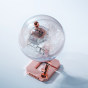 卡西欧手表 G-SHOCK  透明表款 玫瑰金表盘设计 搭配地球仪形状特殊表盒 防水防震运动女表GMD-S6900SR-7PRD