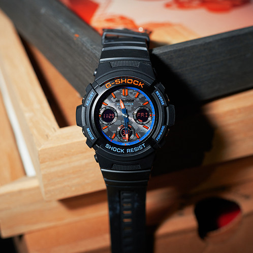 卡西欧手表 G-SHOCK  CITY BATTLE炫夜之战主题系列  防水防震运动表款AWG-M100SCT-1APRW