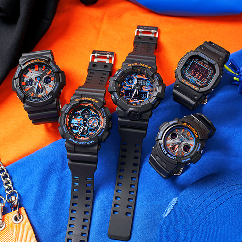 卡西欧手表 G-SHOCK  CITY BATTLE炫夜之战主题系列  防水防震运动表款AWG-M100SCT-1APRW