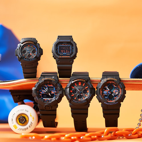 卡西欧手表 G-SHOCK  CITY BATTLE炫夜之战主题系列  防水防震运动表款AWG-M100SCT-1APRW