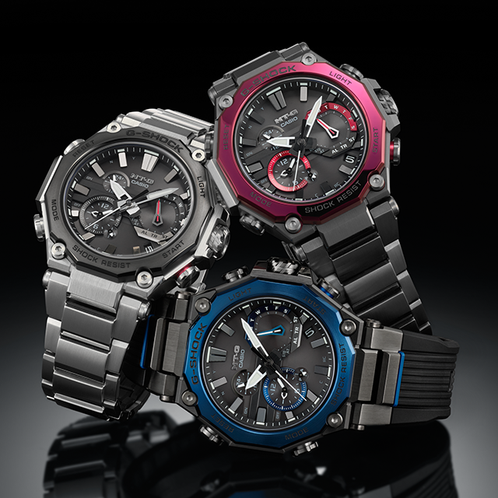 卡西欧手表 G-SHOCK  MTG系列 人造蓝宝石玻璃镜面 蓝牙连接防水防震六局电波太阳能蓝牙运动男表MTG-B2000