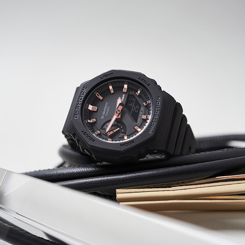 卡西欧手表 G-SHOCK  【明星同款】女性系列 时尚个性 八角形表盘设计 防水防震运动表款GMA-S2100