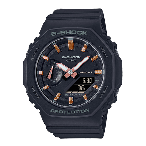 卡西欧手表 G-SHOCK  【明星同款】女性系列 时尚个性 八角形表盘设计 防水防震运动表款GMA-S2100