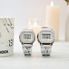 卡西欧手表 对表系列 经典系列设计  特殊表盒  防水防震运动表款GM-5600MAC-7PR