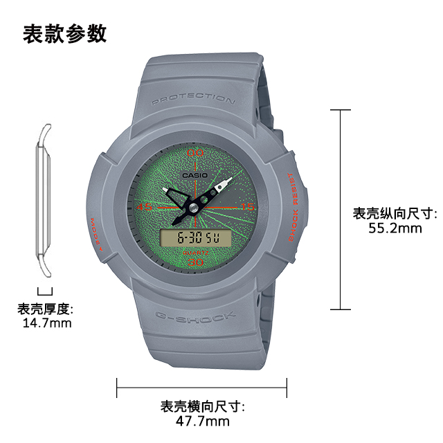 AW-500MNT卡西欧手表-手表G-SHOCK-卡西欧官方商城