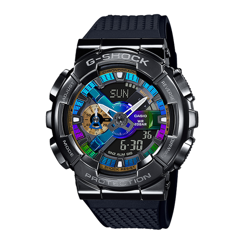 卡西欧手表 G-SHOCK  金属表壳 防水防震防磁运动时尚表款 GM-110B-1APR