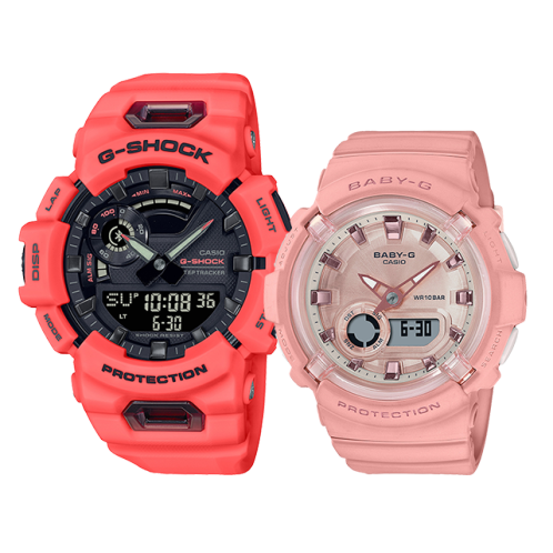 卡西欧手表 对表系列  全新型号 时尚个性 防水防震运动对表GBA-900-4A&BGA-280-4A