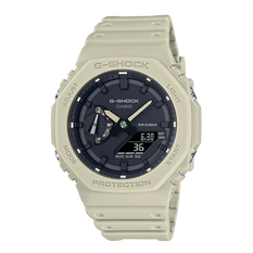 卡西欧手表 G-SHOCK 极简设计  外观八角形结构 双显轻薄表款 防水防震运动男表GA-2100