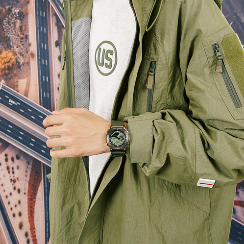 卡西欧手表 G-SHOCK  【明星同款】八边形表框设计  防水防震运动男表GM-2100