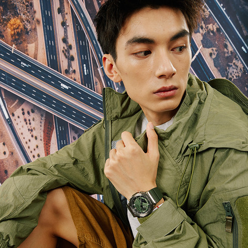 卡西欧手表 G-SHOCK  【明星同款】八边形表框设计  防水防震运动男表GM-2100