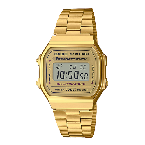 卡西欧手表 小金表  复古方形经典电子手表A168WG-9WPF
