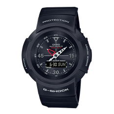 卡西欧手表 G-SHOCK 经典复刻表款 防水防震太阳能动力六局电波运动男表AWG-M520
