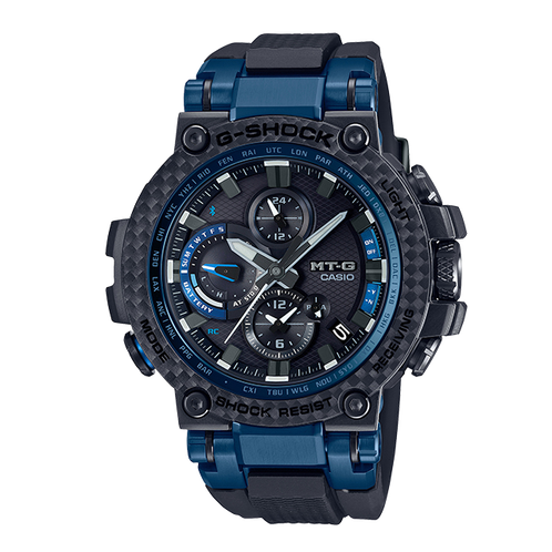 卡西欧手表 G-SHOCK  MTG系列 人造蓝宝石玻璃镜面  防水防震六局电波太阳能蓝牙运动男表MTG-B1000XB