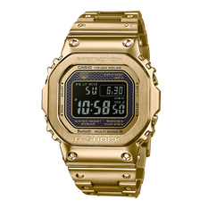 卡西欧手表 G-SHOCK 全金属IP涂层反显液晶屏 防震防水六局电波太阳能动力运动男表GMW-B5000GD-9PRT