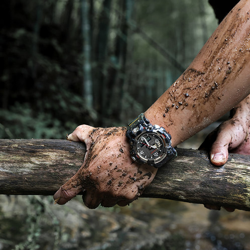卡西欧手表 G-SHOCK  户外探险防泥防震多功能运动手表 大泥王GWG-2000