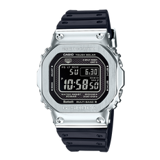 卡西欧手表 G-SHOCK 经典金属版 硬朗风格 防水防震太阳能功能男表GMW-B5000-1PRT