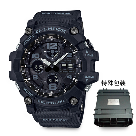 卡西欧手表 G-SHOCK 防震防泥多功能双显运动男表GWG-100