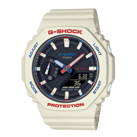 卡西欧手表 G-SHOCK 女性系列  八角形表盘设计  防水防震运动表款GMA-S2100WT