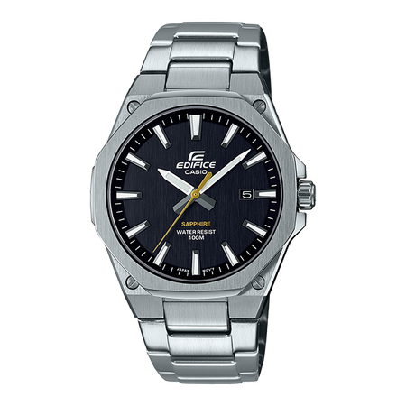 卡西欧手表 EDIFICE 人造蓝宝石玻璃镜面 简约时尚防水商务男表EFR-S108