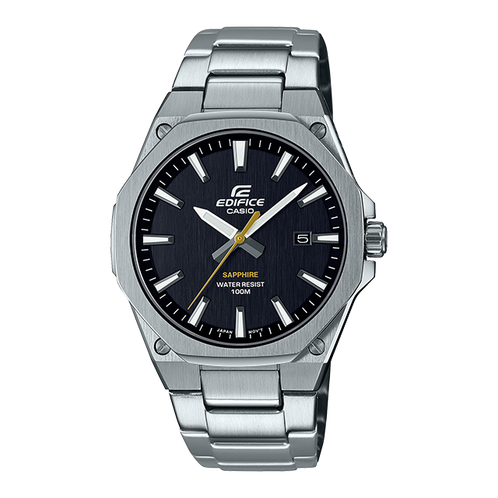 卡西欧手表 EDIFICE  人造蓝宝石玻璃镜面 简约时尚防水商务男表EFR-S108